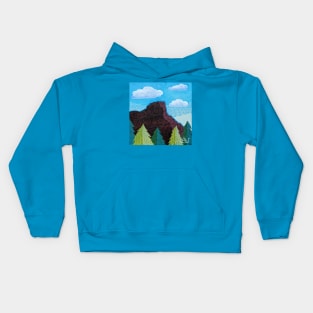 Electric Blue Butte Kids Hoodie